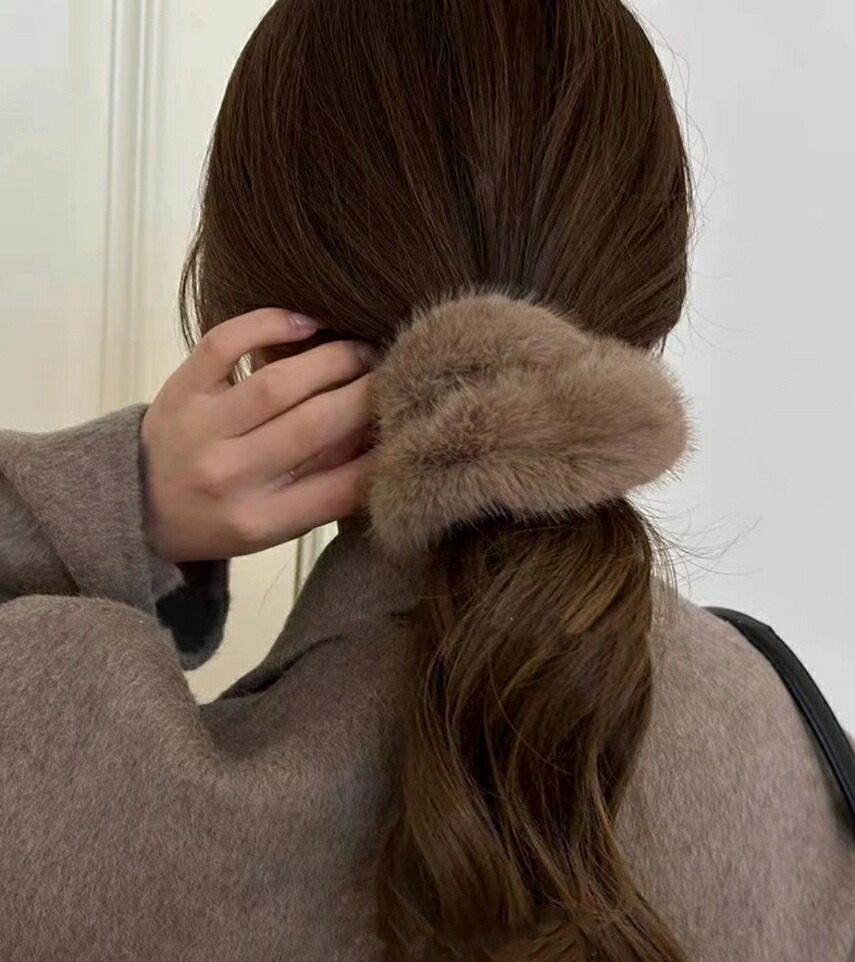 ファーヘアゴム シュシュ ふわふわ 秋冬 おしゃれ シンプル レディースヘアアクセサリー 大人可愛いファーヘアゴム シュシュ ふわふわ 秋 レディースジュエリー アクセサリー ヘアアクセサリー シュシ