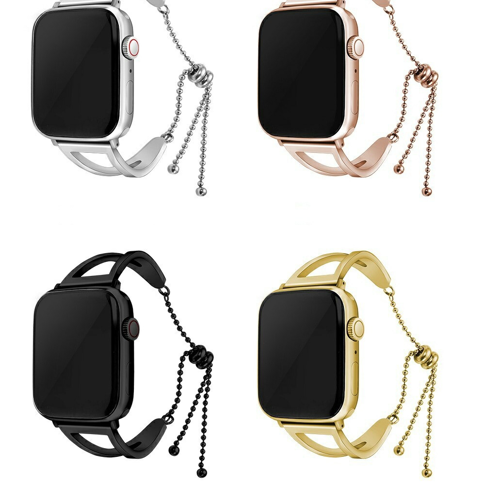 Apple watch ブレスレット バンド ステンレス 鋼バンド 38mm 40mm 41mm 42mm 44mm 45mm 49mm シルバー ゴールド ブラック Ultra SE ローズゴールド